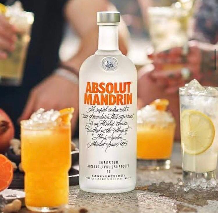 Vodka Absolut Mandrin 1000 ml - DaCidadeShop