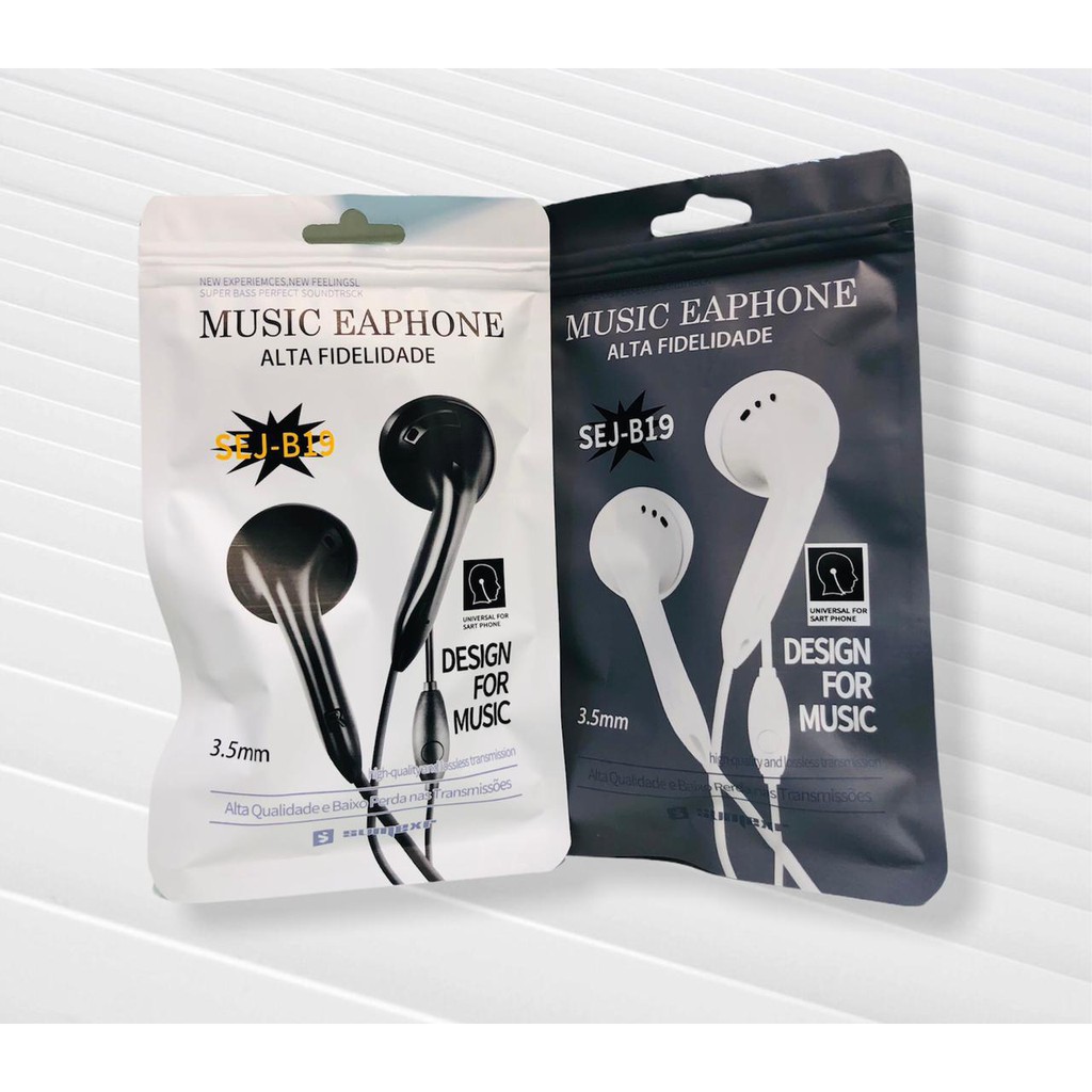 music earphone alta fidelidade 3.5 mm sumex - DaCidadeShop