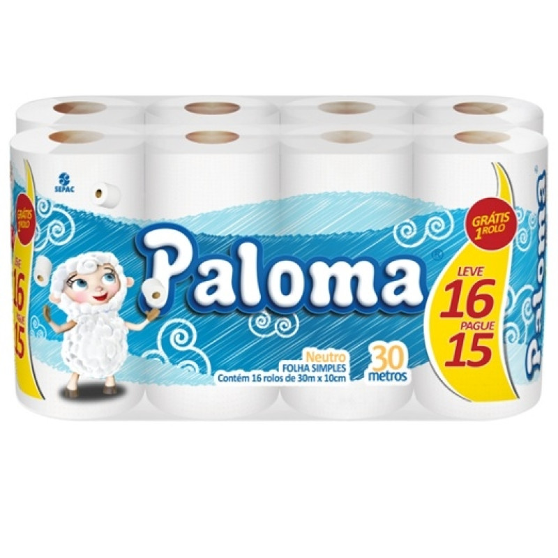 Papel Higiênico Paloma - DaCidadeShop