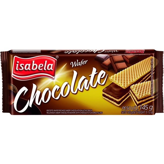 Wafer chocolate Isabela - DaCidadeShop