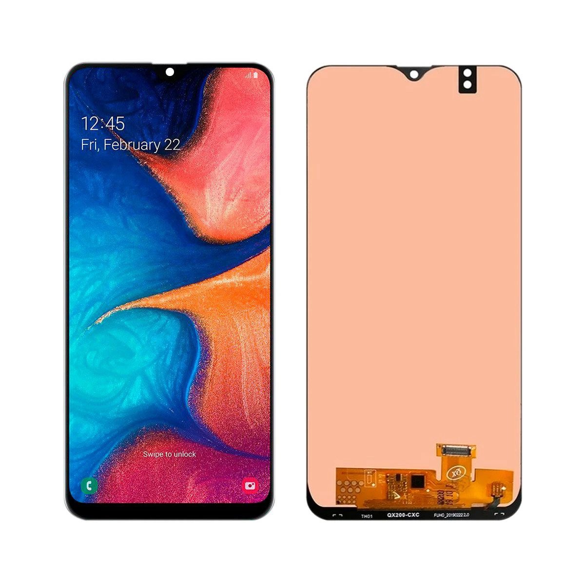 Tela Display Touch Compatível Galaxy A20 A205 Incell Com Aro - DaCidadeShop