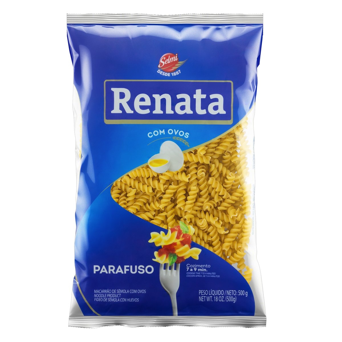 Macarrão parafuso Renata 500 gramas - DaCidadeShop