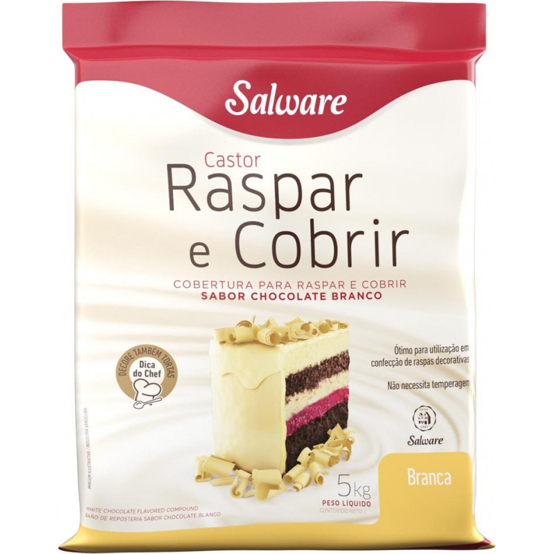 COBERTURA CHOCOLATE BRANCO SALWARE 5KG - DaCidadeShop