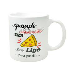 caneca cerâmica humor branca  - DaCidadeShop