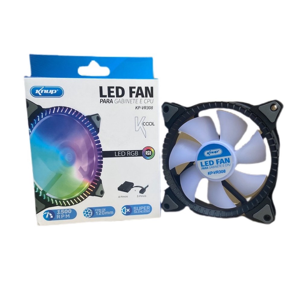 led fan para gabinete e cpu - DaCidadeShop