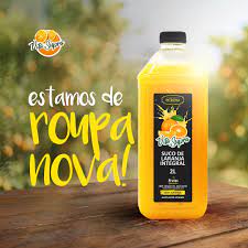 Suco natural integral laranja 2 litros - DaCidadeShop