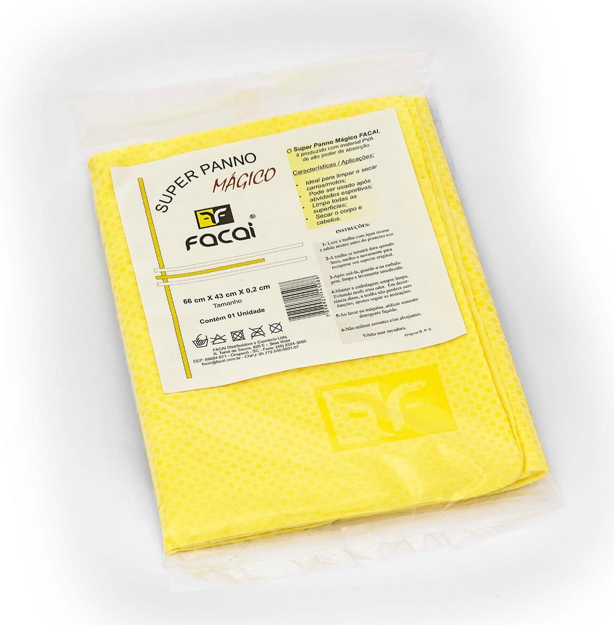 Pano mágico amarelo - DaCidadeShop