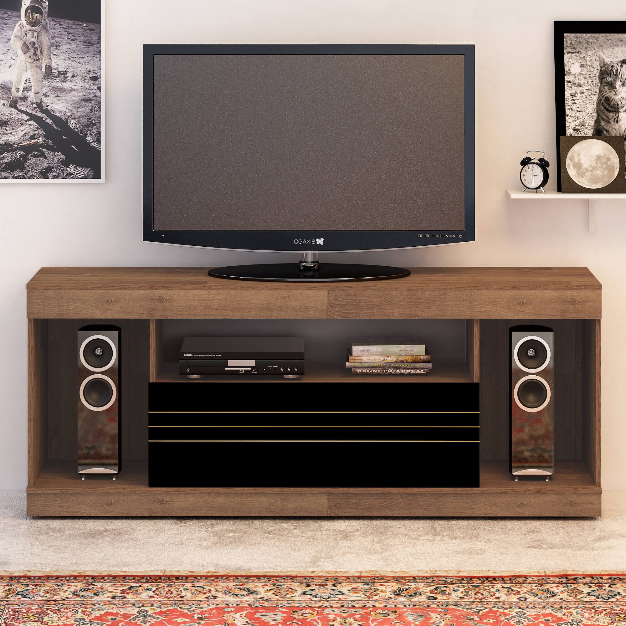 RACK - ARTELY – SPORT – PINHO/PRETO/TV 60”