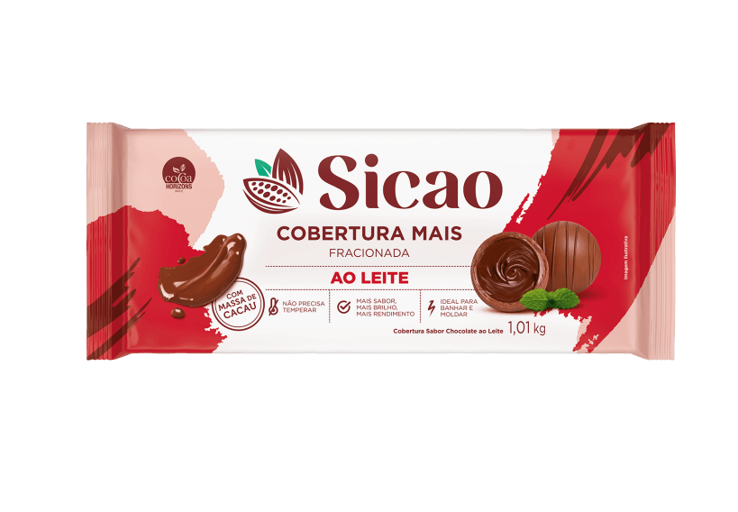COBERTURA AO LEITE SICAO 1,01KG - DaCidadeShop