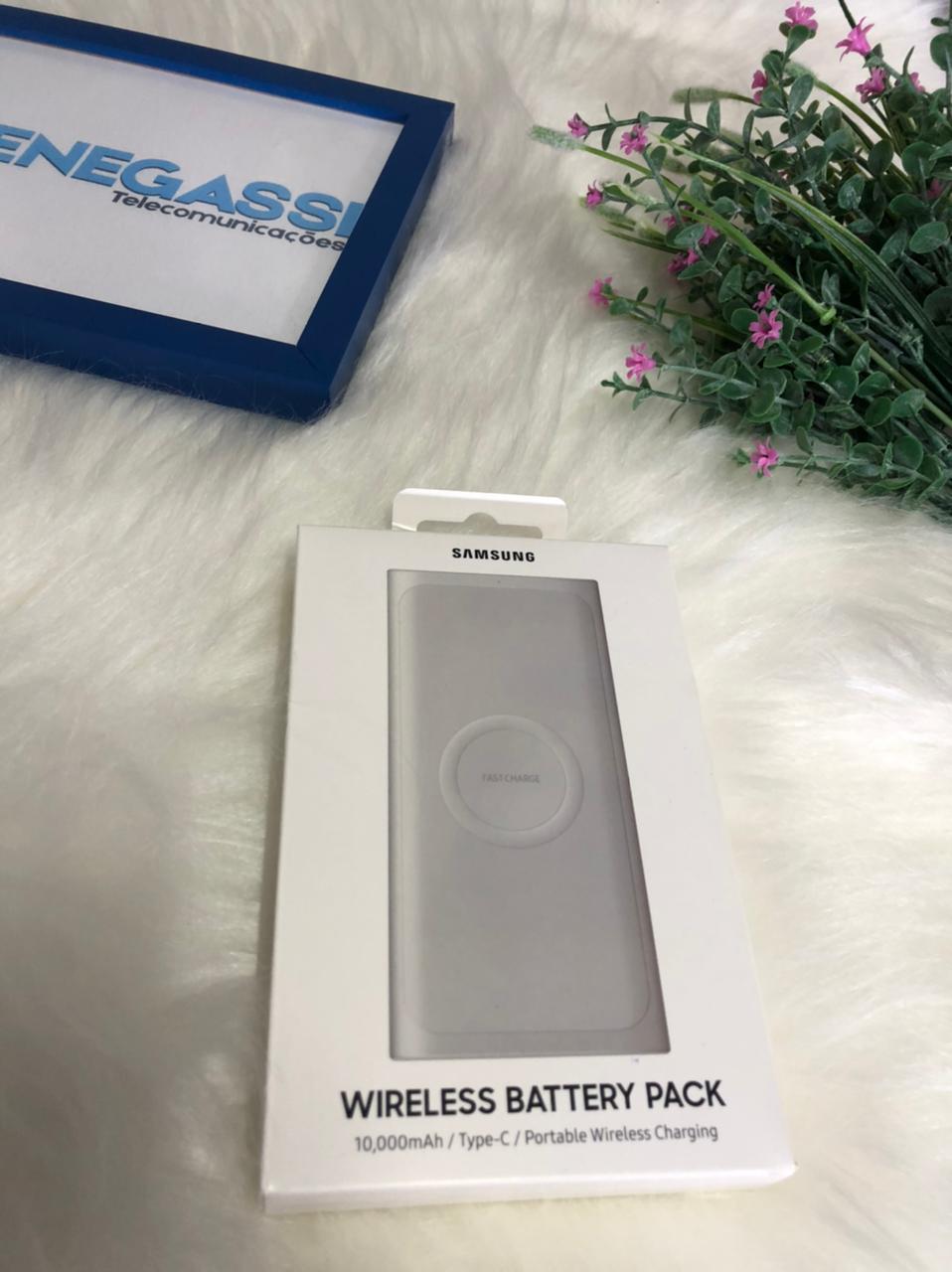 CARREGADOR PORTÁTIL SAMSUNG POR INDUÇÃO 10000 mAh  - DaCidadeShop