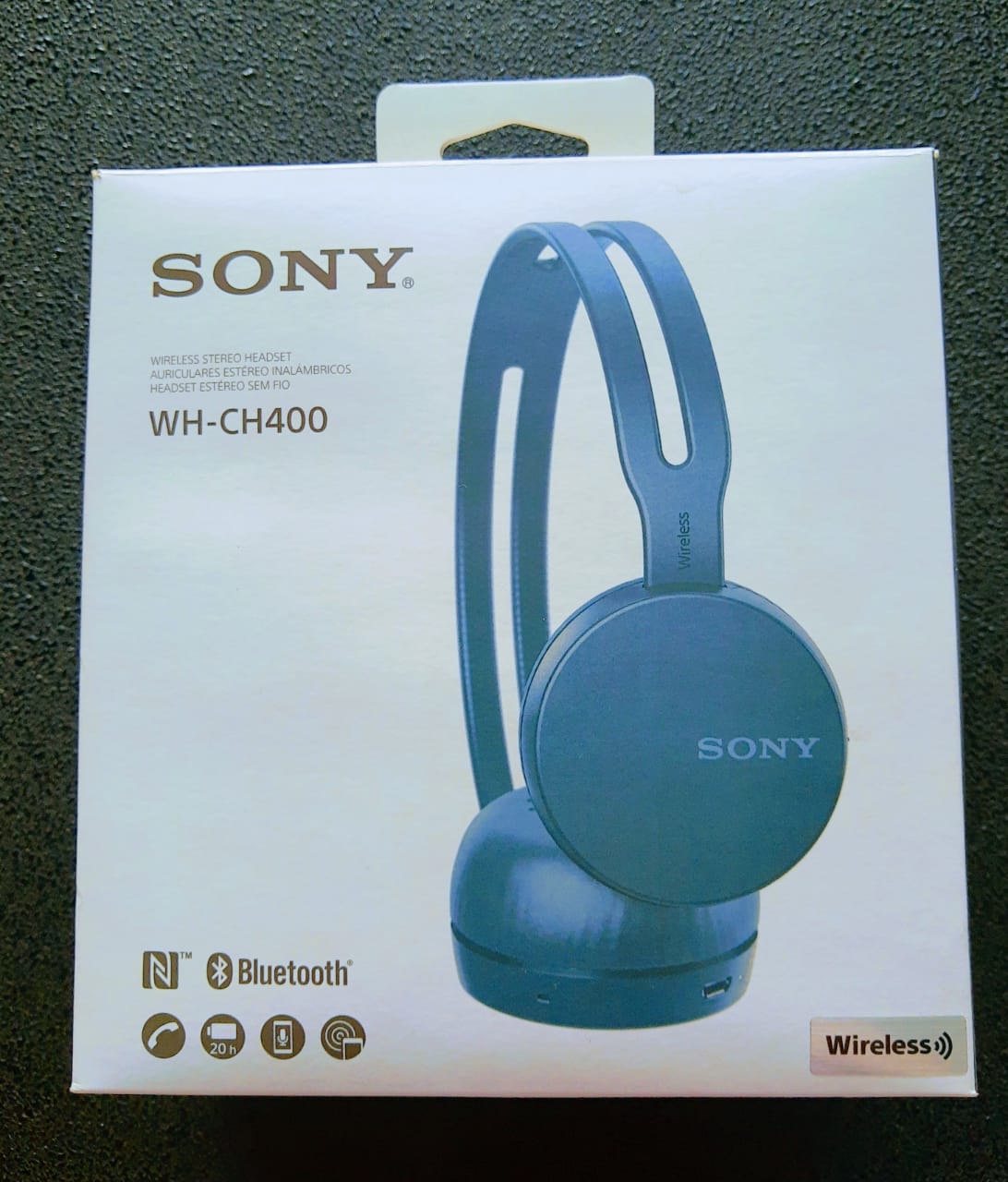 Headset Sony WH-CH400 20 Horas de Bateria - DaCidadeShop