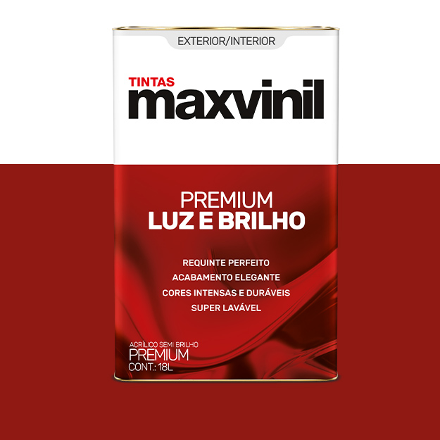 TINTA PREMIUM LUZ E BRILHO ACRÍLICO SEMI BRILHO - DaCidadeShop