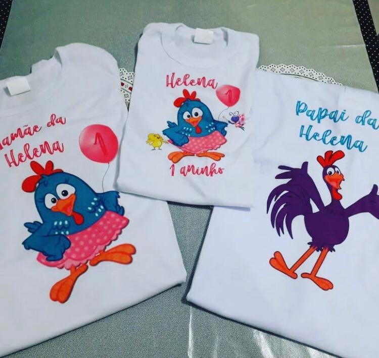 Camiseta personalizada, papai, mamãe e filho(a) - DaCidadeShop