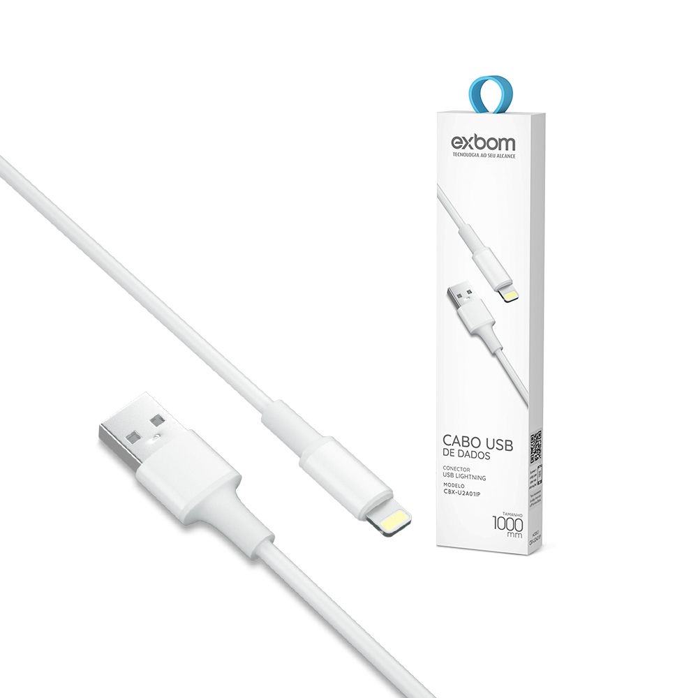 cabo usb de dados exbom  conector tipo c - DaCidadeShop