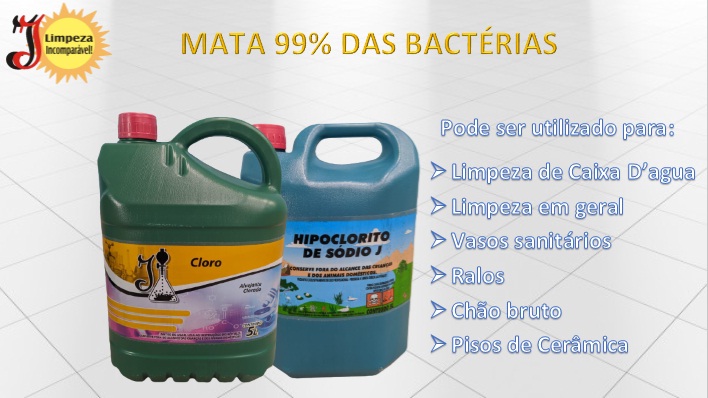 Cloro e Hipoclorito de sódio  - DaCidadeShop