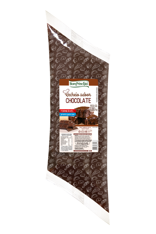 RECHEIO E COBERTURA CHOCOLATE MEIO AMARGO BOM PRINCÍPIO 1,01KG - DaCidadeShop