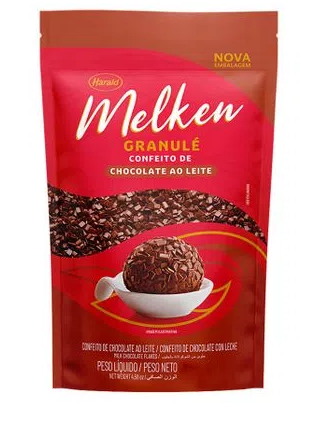 CHOCOLATE AO FLOCOS LEITE MELKEN 400G - DaCidadeShop