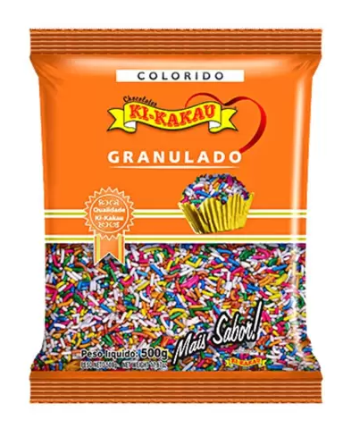 GRANULADO COLORIDO KI-KAKAU 500G - DaCidadeShop