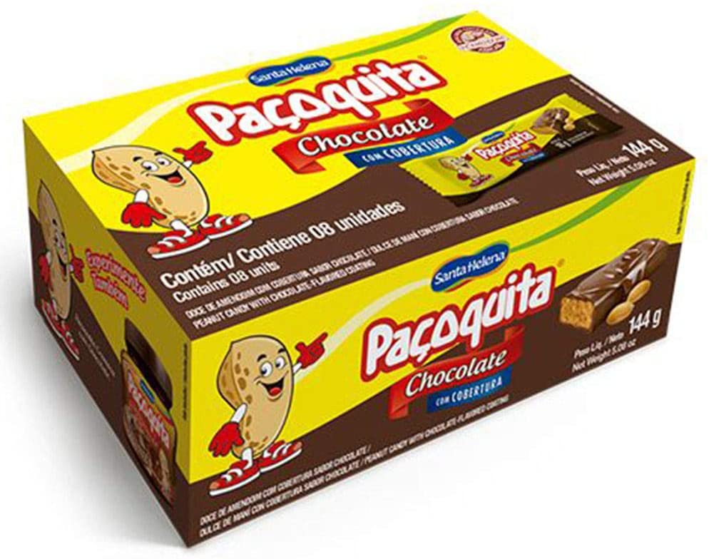 Paçoquita chocolate - DaCidadeShop