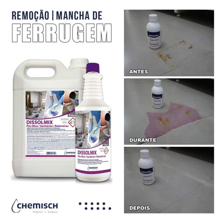 Dissolmix remoção de manchas e ferrugem - DaCidadeShop