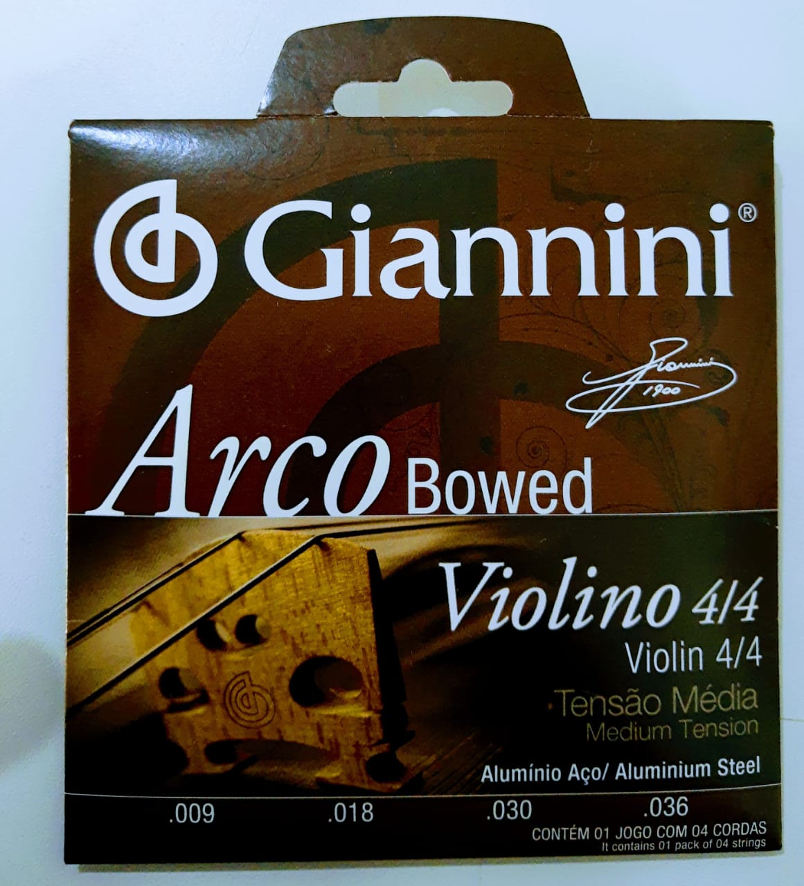 Giannini Arco Bowed Violino 4/4 Tensão Média - DaCidadeShop