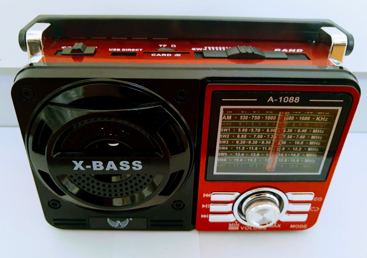 Rádio Retrô X-BASS  BT/USB/SD/AUX/FM - DaCidadeShop