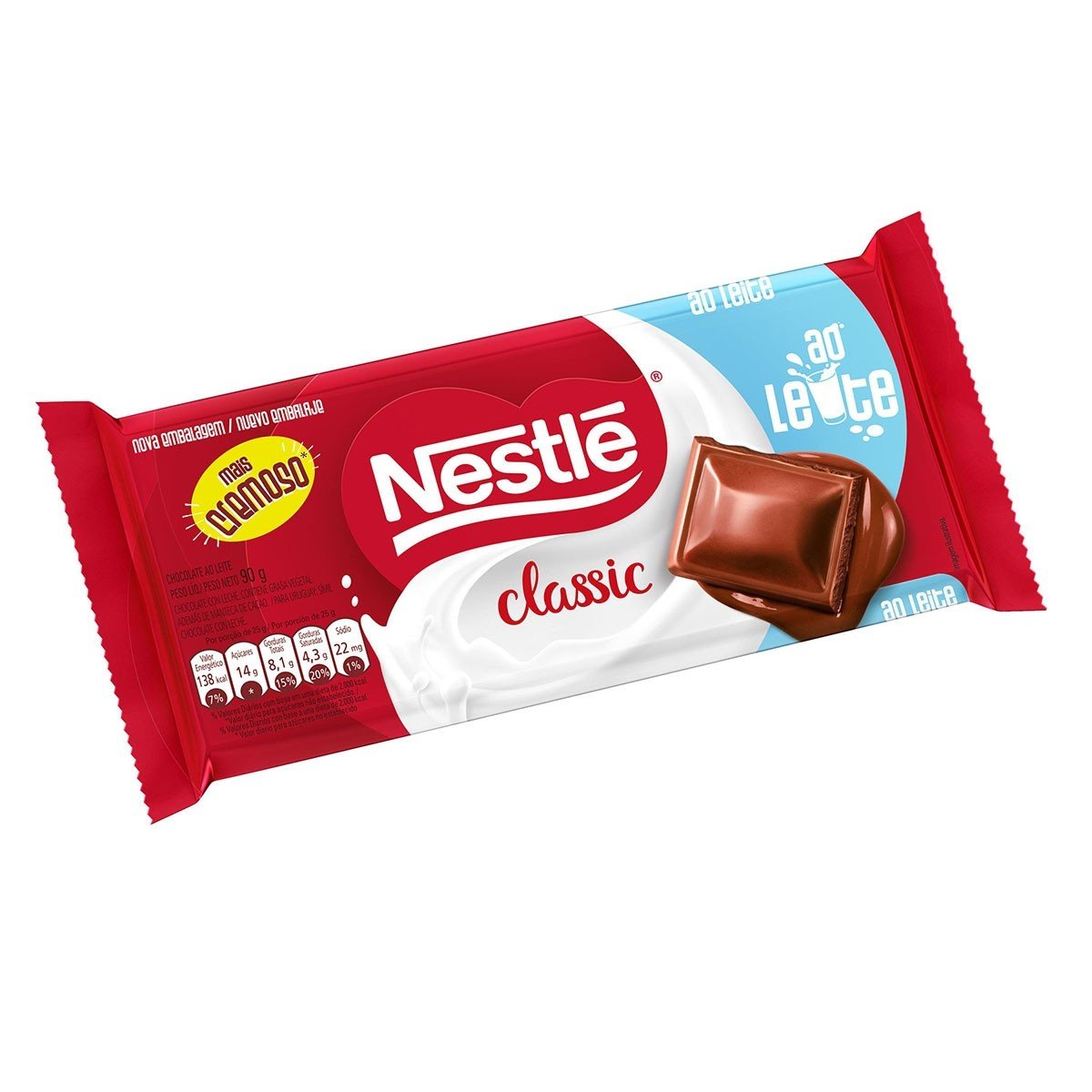 Barra de chocolate nestle classic - DaCidadeShop