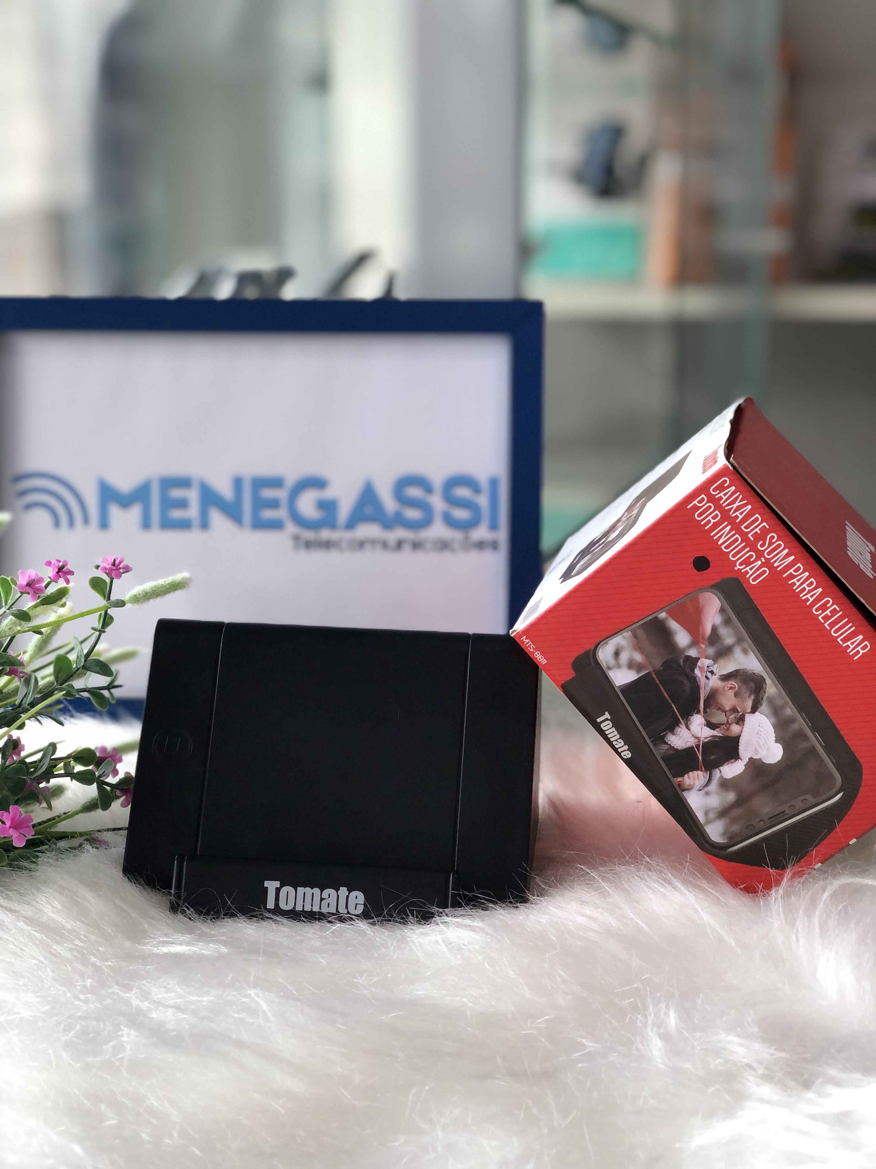 CAIXA DE SOM PARA CELULAR POR INDUÇÃO  - DaCidadeShop