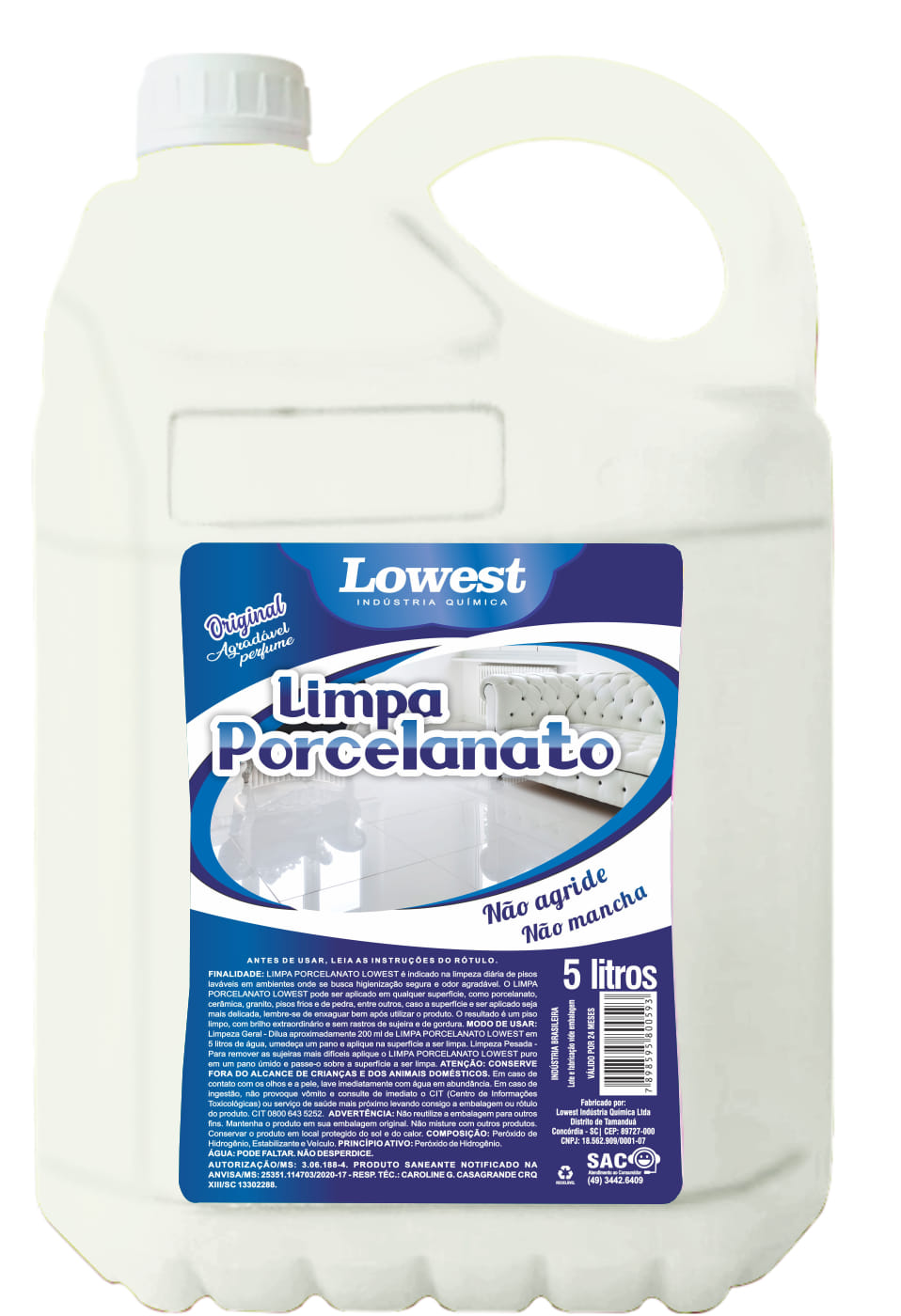 Limpa porcelanato - DaCidadeShop